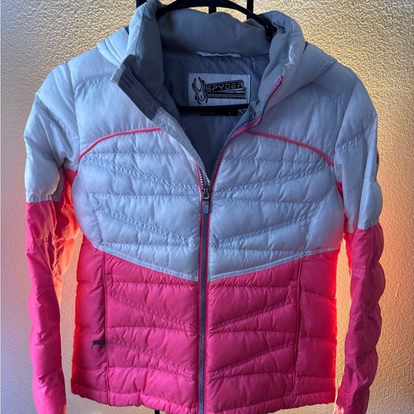 Spyder Kids' Pink and White Jacket